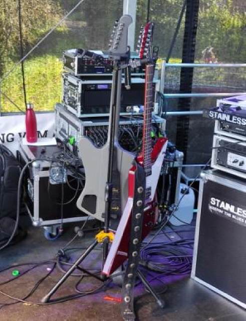 STAINLESS BLUE - Festival "Rock am Bach" Gibson Firebird Gitarre