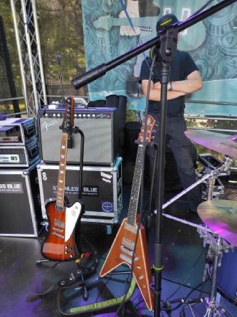 STAINLESS BLUE - Festival "Rock am Bach", Gibson Firebird und Greco Zemaitis Flying V